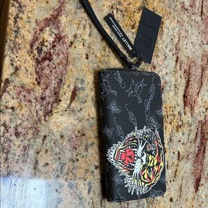 Ed Hardy Black Tiger Key & Card Holder